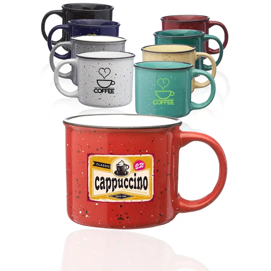 13 oz. Ceramic Campfire Coffee Mugs