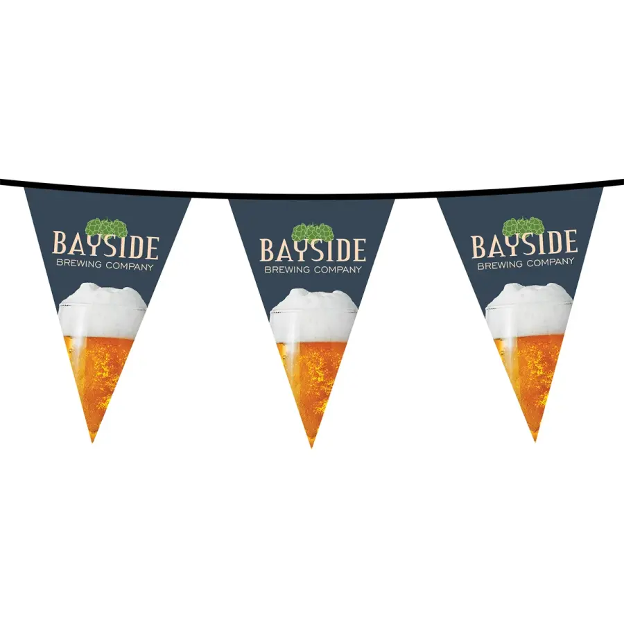 15' PVC Triangular Pennant String