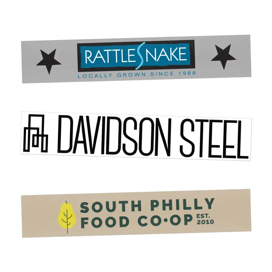 2.75" W x 15" H Bumper Sticker