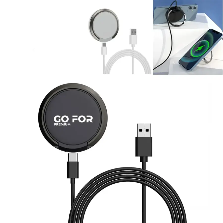 2 in 1 Magnetic Wireless Charger with Stand
