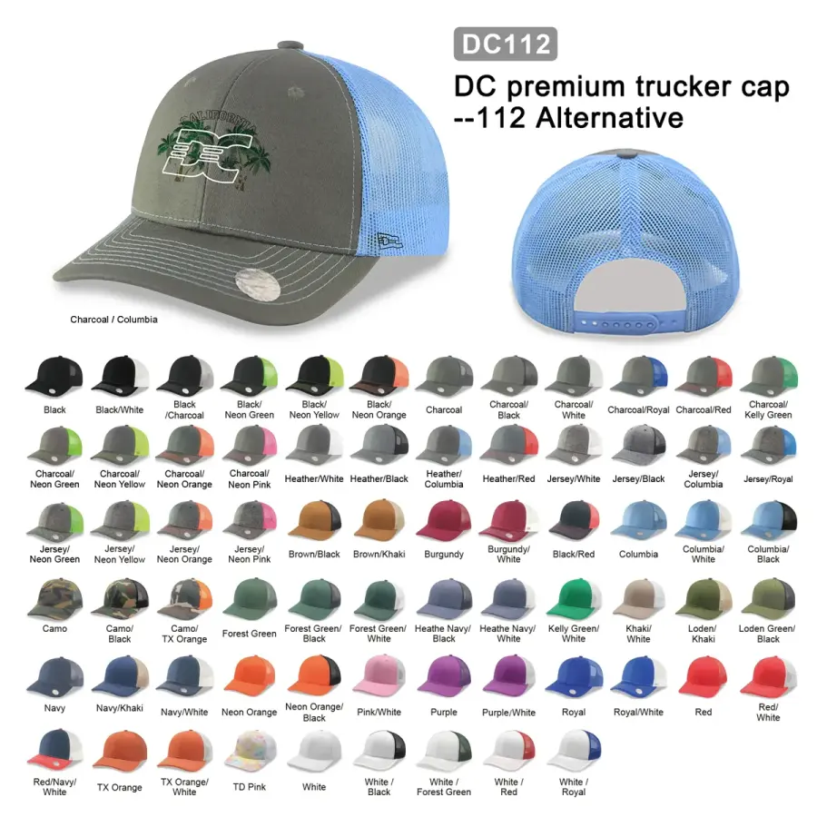 6 Panel Premier 112 Trucker Cap