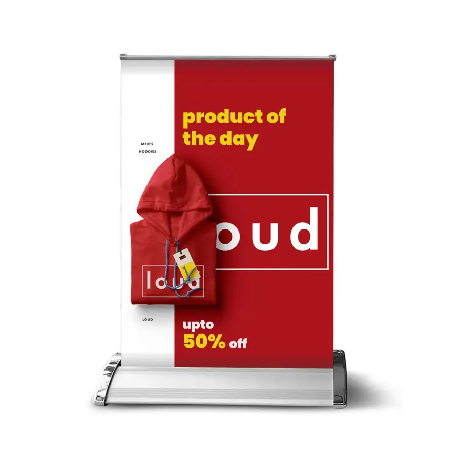 8.27" x 11.69" Table Retractable Banner Kit
