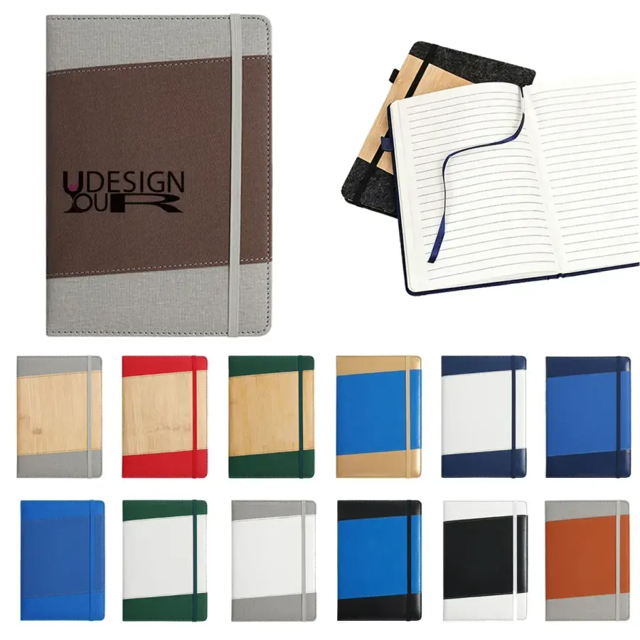 A5 Two Tone PU Leather Notebook