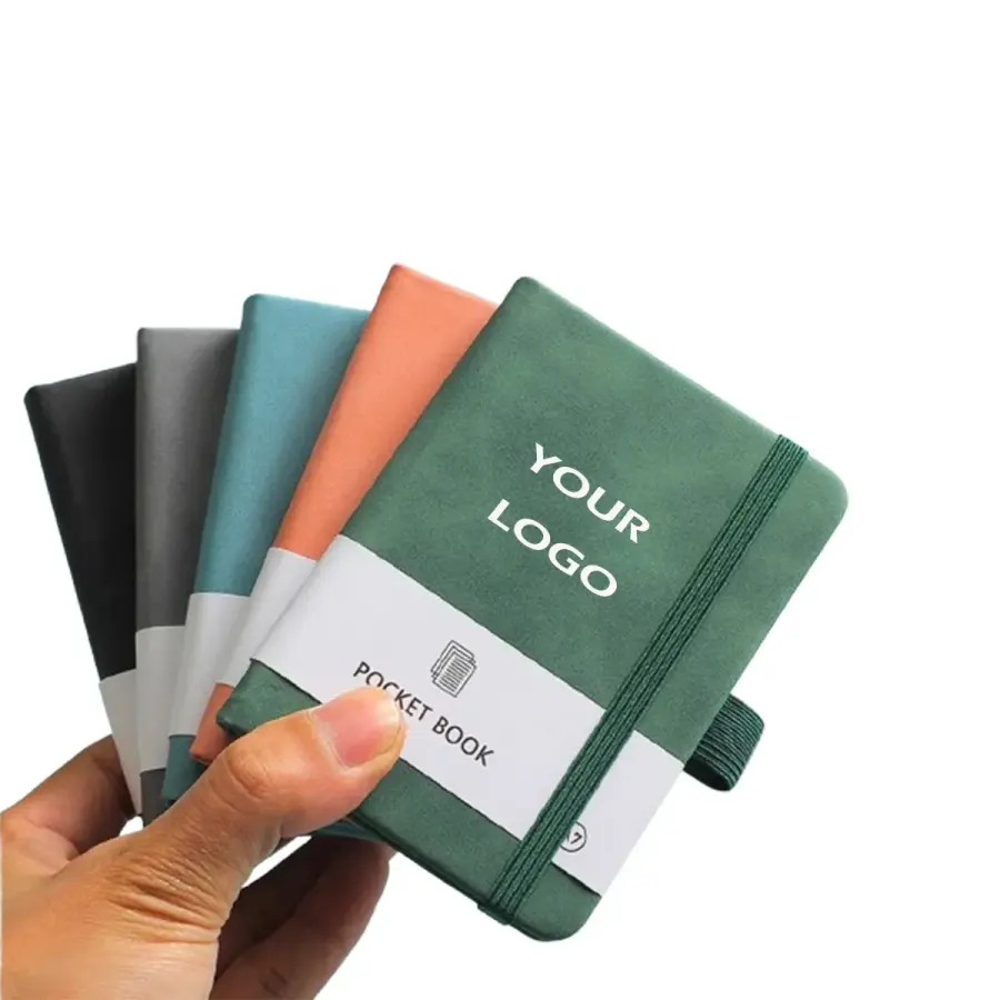 A7 PU Leather Notebook With Pen Loop And Elastic Closure
