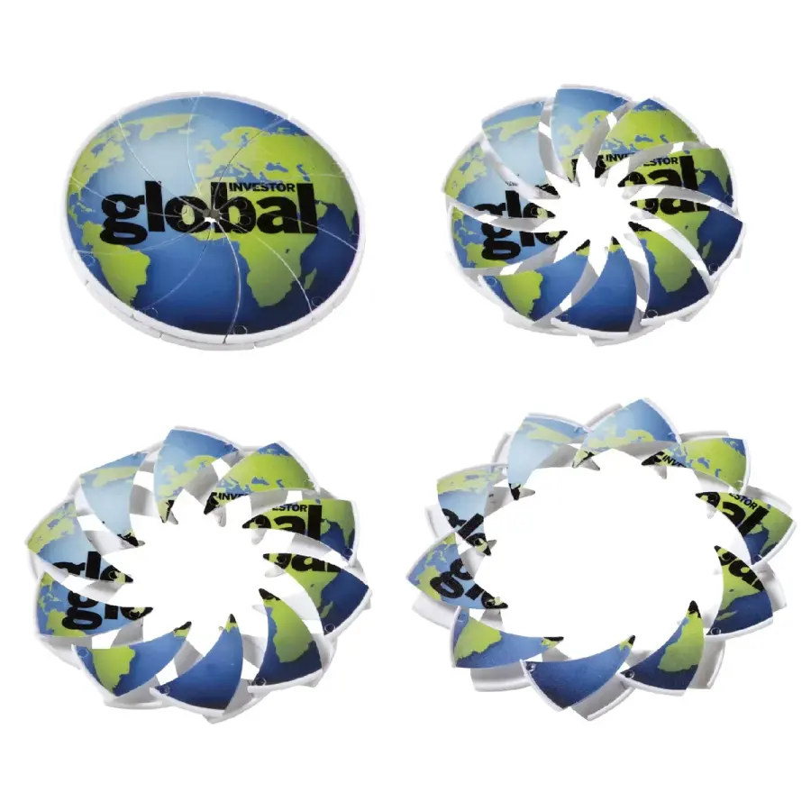 All-White Incredible Expanding Flying Disc Toy