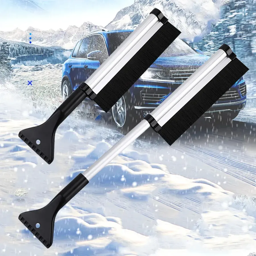 25" Extendable Snow Brush and Ice Scraper for Car Trucks