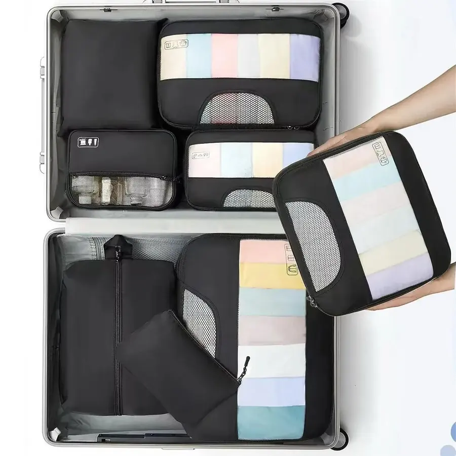 8-Piece Travel Storage Bag Set In Various Sizes In Stock