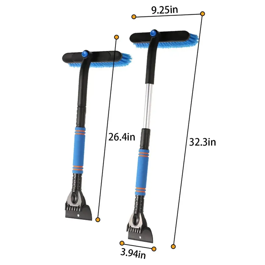 Car Suv Truck Winter Tool Extendable Ice Scraper Snow Brush