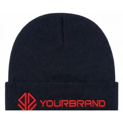 Custom Embroidered Knit Beanie Hat, Personalized Winter Cap
