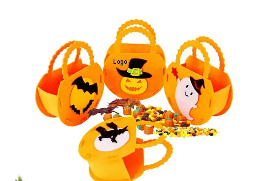 DIY Halloween Decor Candy Basket Treat Bag