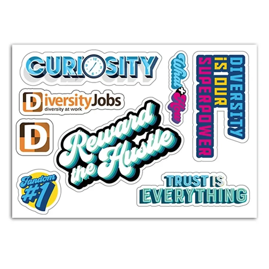 Full Color Removable Kiss-Cut Sticker Sheet