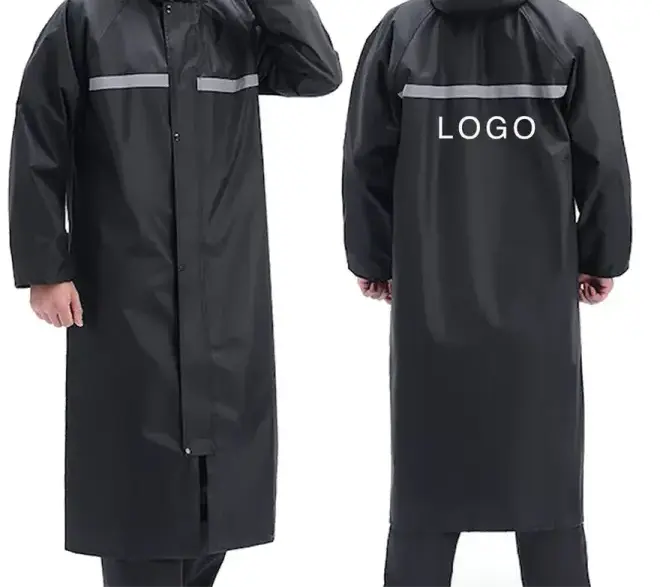 Men's Waterproof Raincoat Jacket in Black