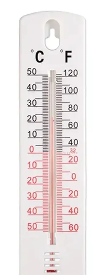 Outdoor Thermometer in White
