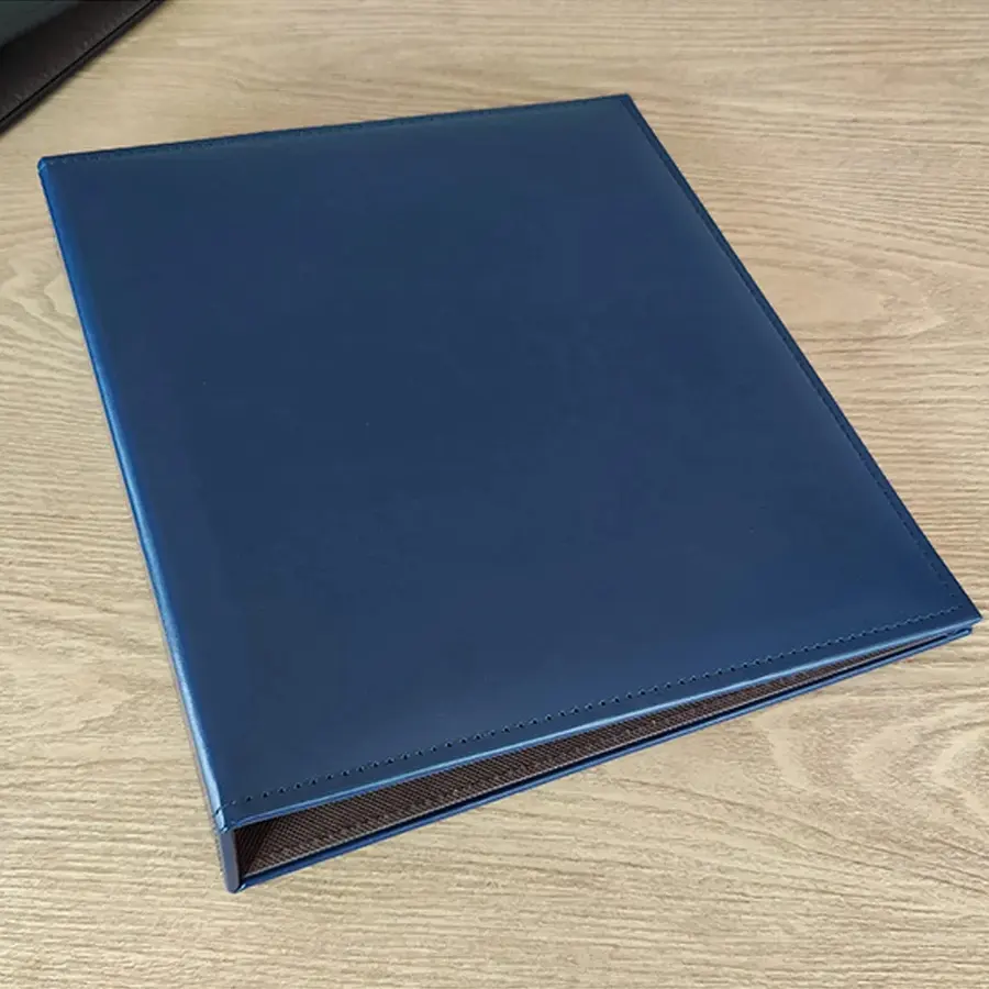 School Office Premium Durable PU Leather 3 Ring Binders