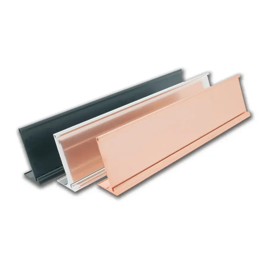 Aluminum Desk Set Engraved plate w/holder