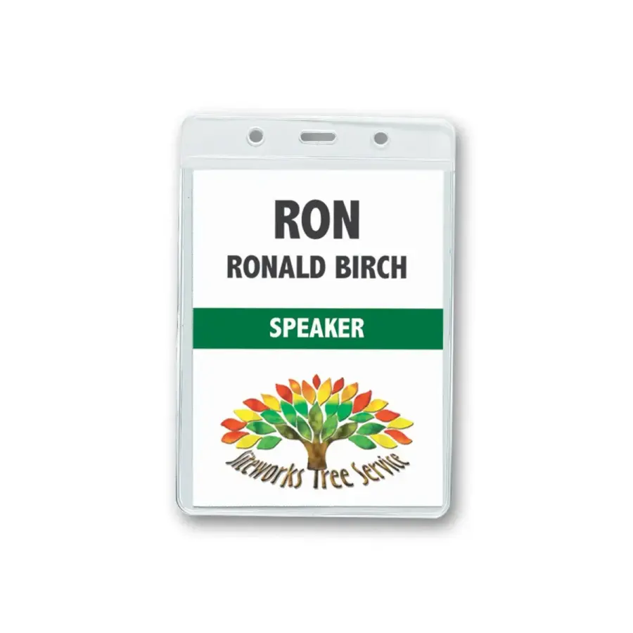 Badge Holder Blank Inserts (3" x 4") in White