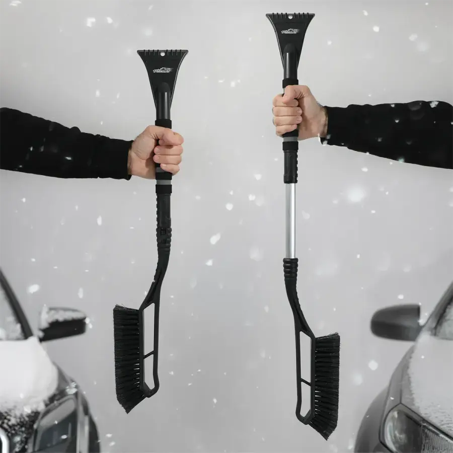 Blizzard Wizard Detachable, Extendable Snow Brush/Scraper