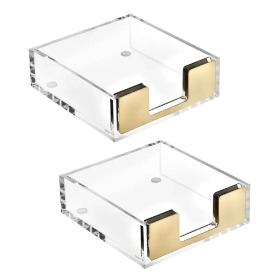 Clear Acrylic Sticky Note Pad Holder
