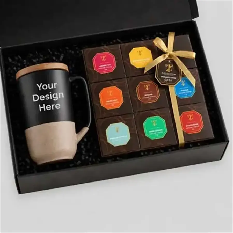 Coffee Gift Set - 16 oz Tahoe Mug & 9-Blend Sampler