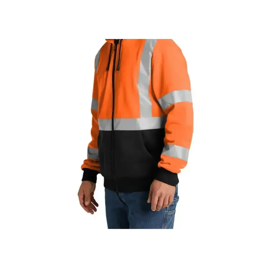 CornerStone A107 Class 3 Heavy-Duty Fleece Full-Zip Hoodie