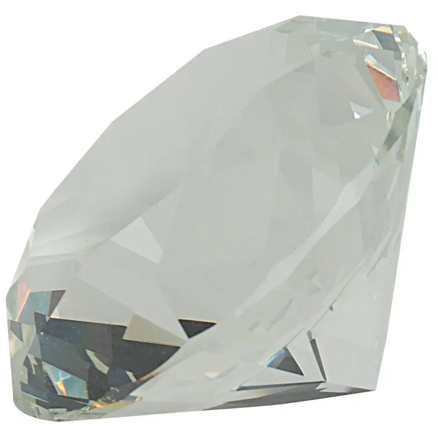 Crystal Diamond Paperweights in Clear