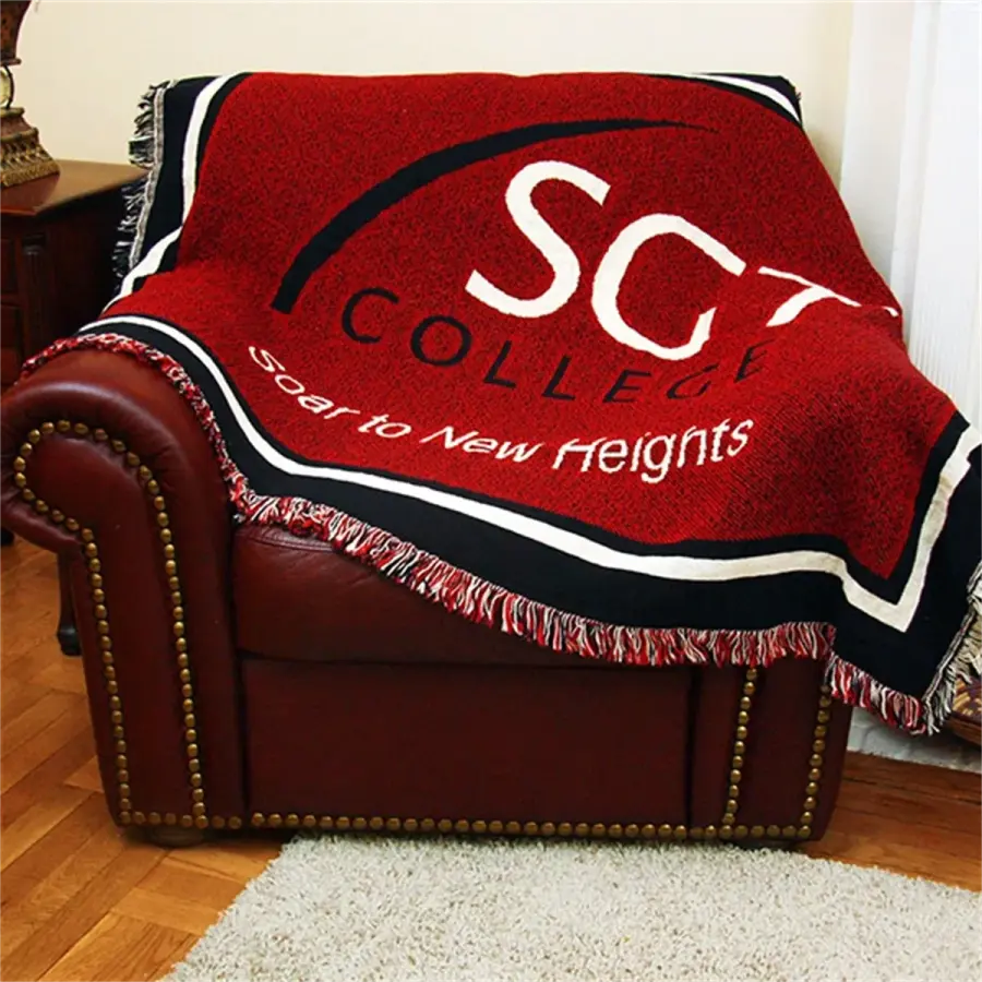 Custom 2.5-Layer CottonWeave™ Throw Blanket