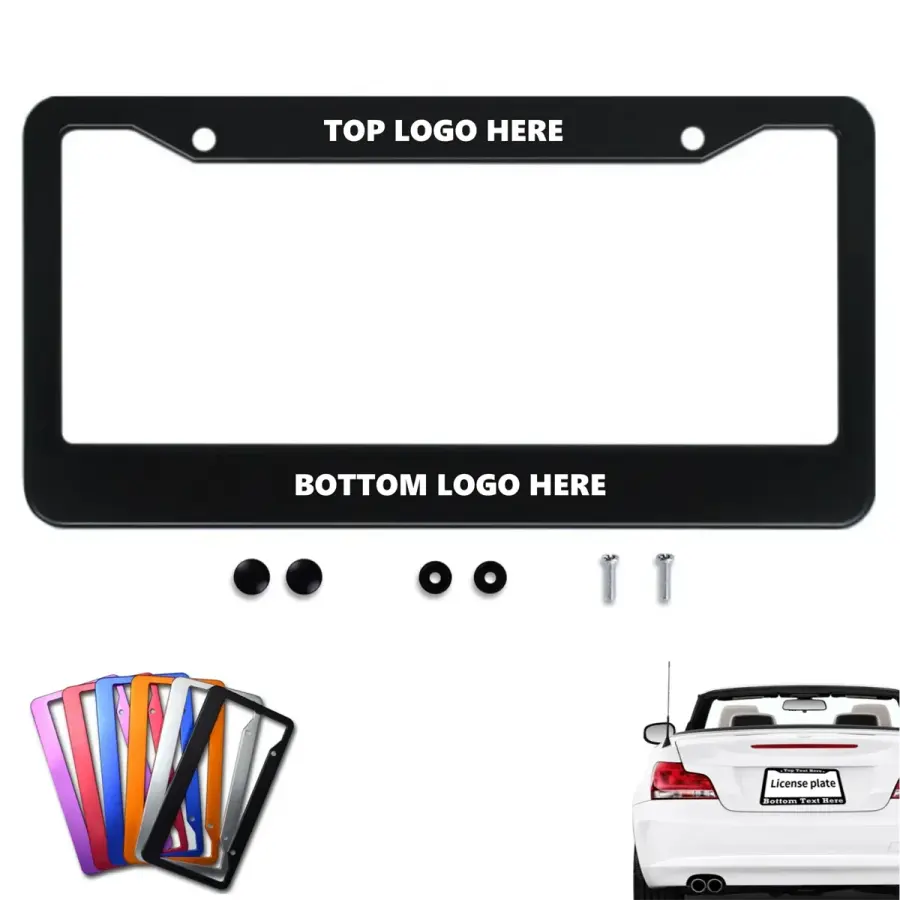 Custom 47mil Aluminum License Plate Frame 12" x 6"