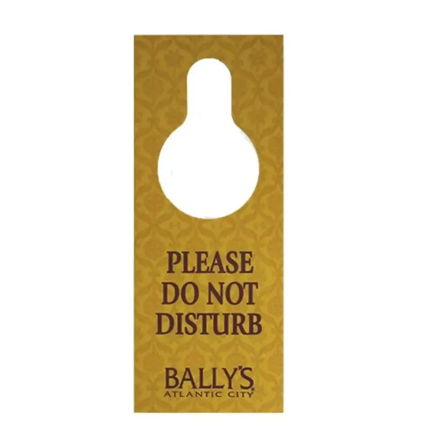 Custom Door Hanger with Custom Imprint and Shape in Assorted