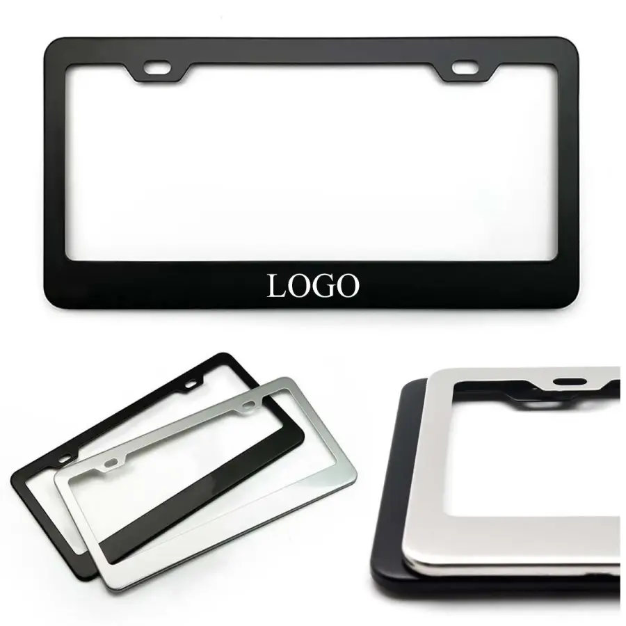 Custom Stainless Steel Car License Plate Frame
