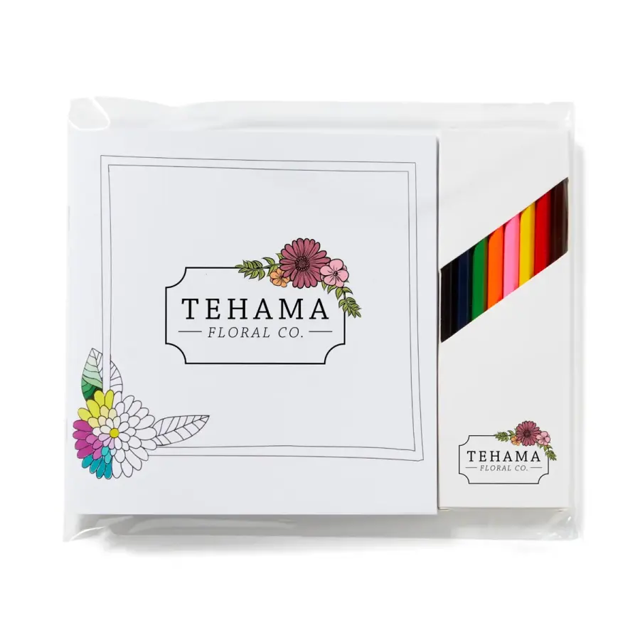 Deluxe Flowers Adult Coloring Book