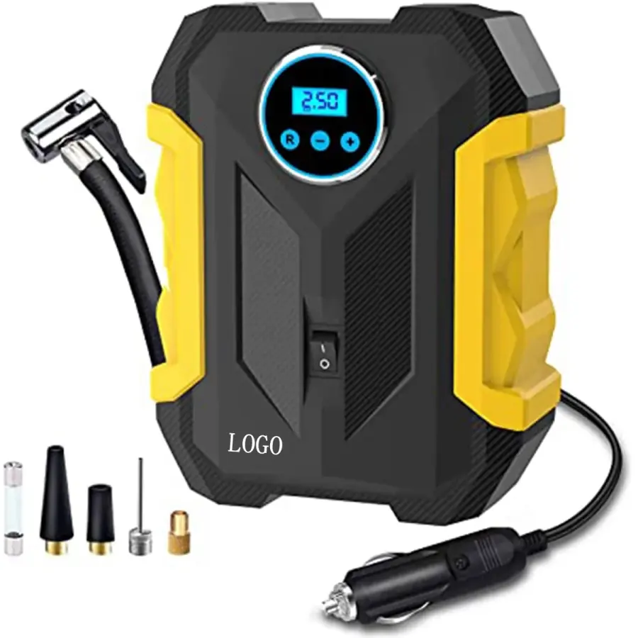 Digital Air Compressor For Car Auto Pump in Black