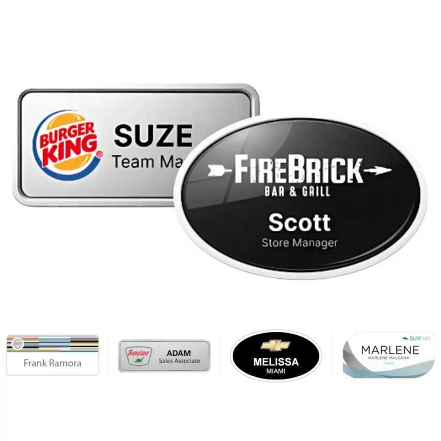 Digitally Printed Name Badge