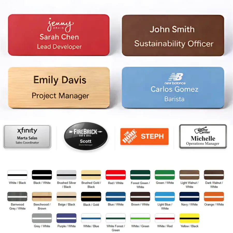 Engraved Name Badge