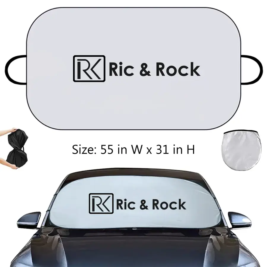 Foldable Car Sunshade With Pouch