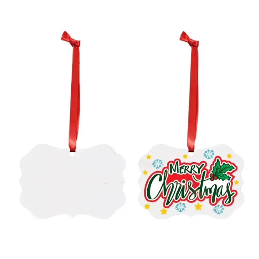 Frame Aluminum Double-Sided Christmas Ornament