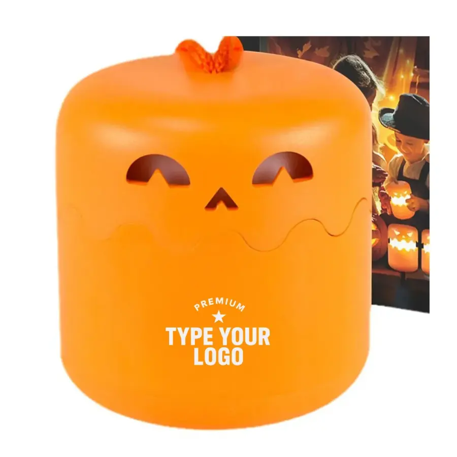 Halloween Pumpkin Jack O Lantern with Lanyard