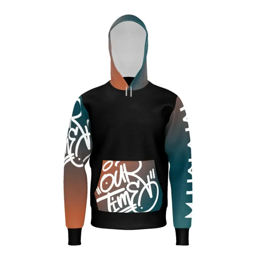 INDIGO Import Unisex Dye-Sublimated Pullover Hoodie in White