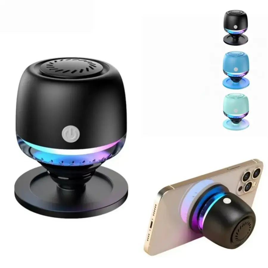 IPX6 Waterproof Magnetic Bluetooth Speaker with RGB Light