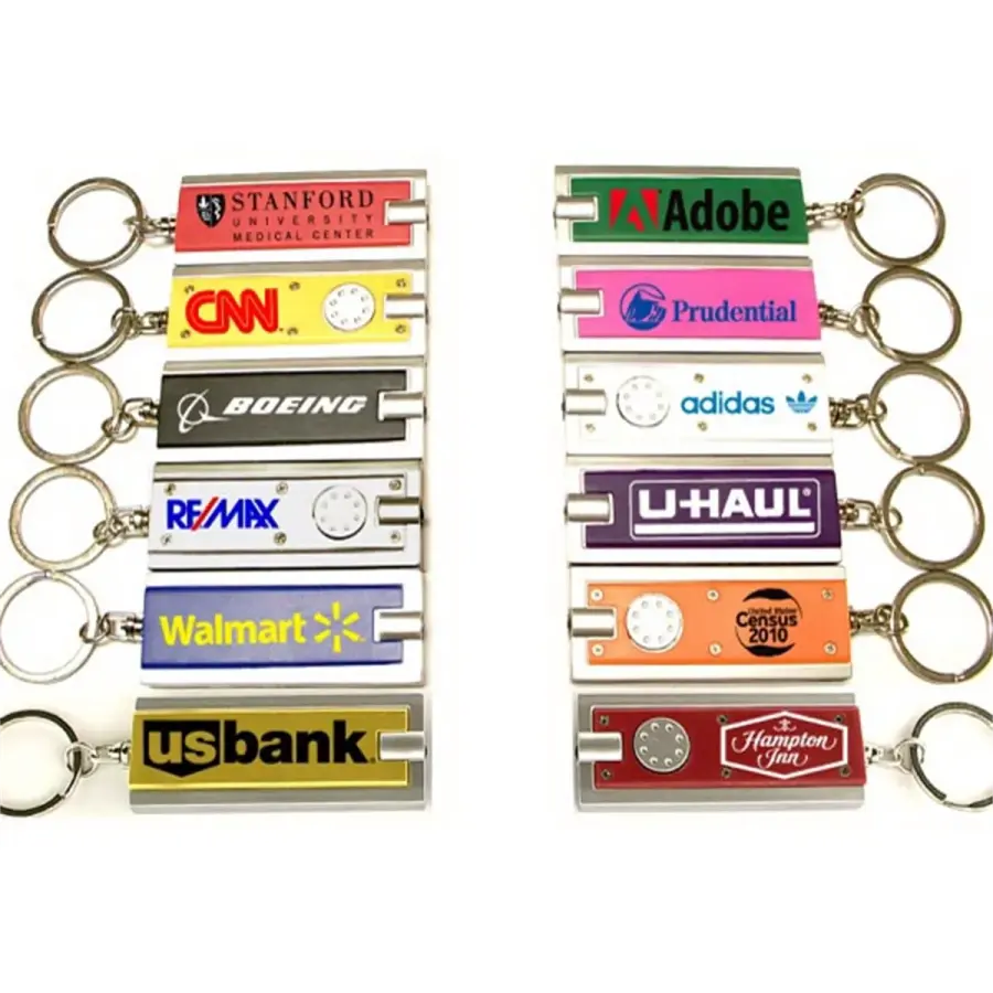 Key chain with flashlight
