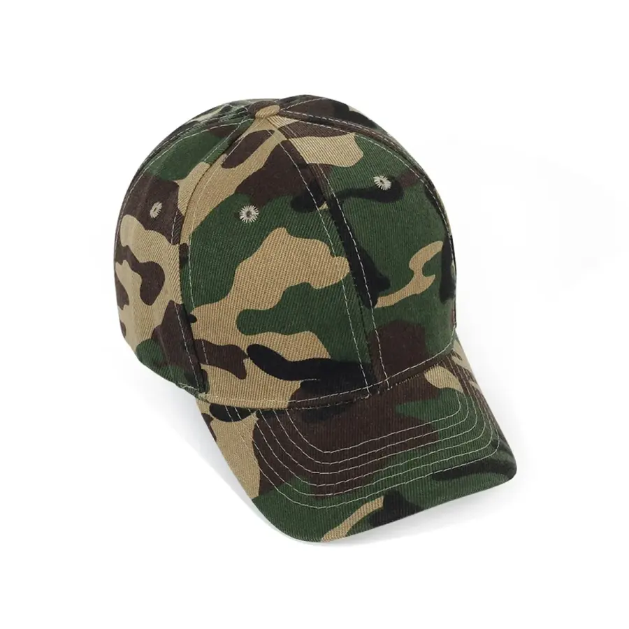 Kids' Stock Camo Polyester 6-Panel Baseball Cap