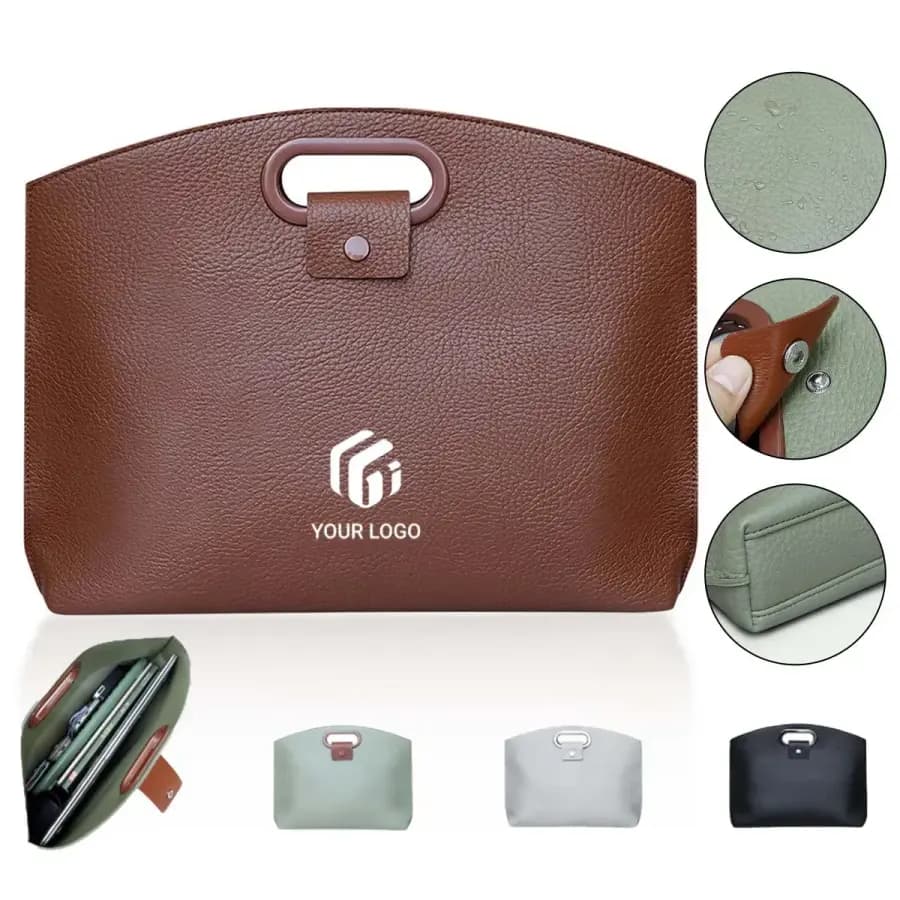 Large capacity simple waterproof laptop commuter briefcase