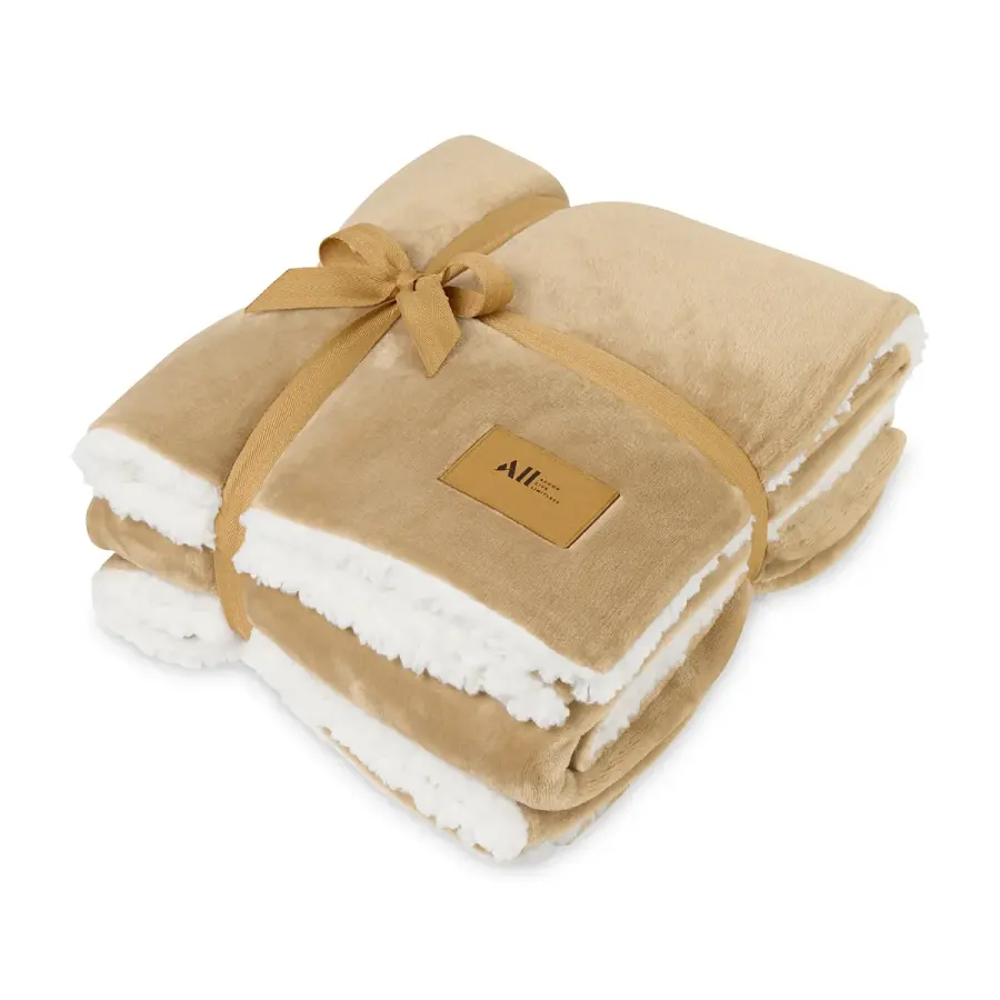Mink Sherpa Blanket, 60" x 50"