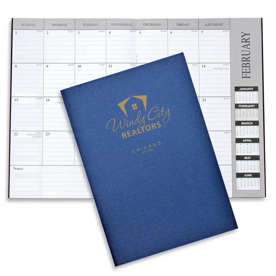 Monthly Desk Planner - Leatherette