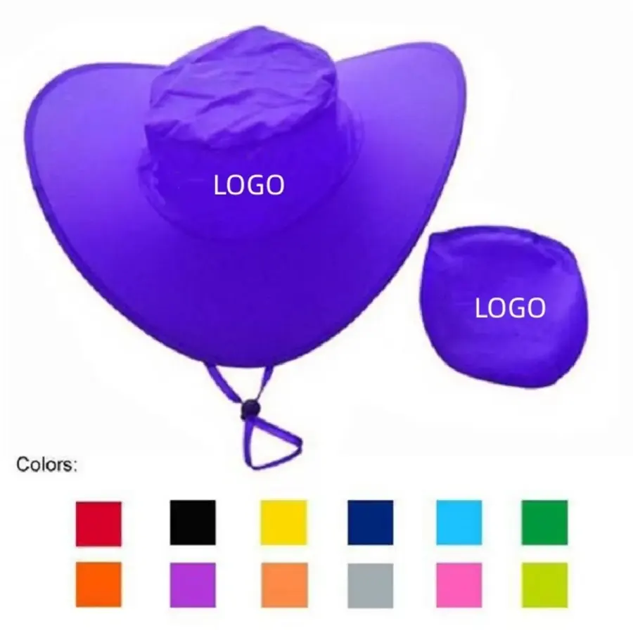 Nylon Foldable Hat With Pouch