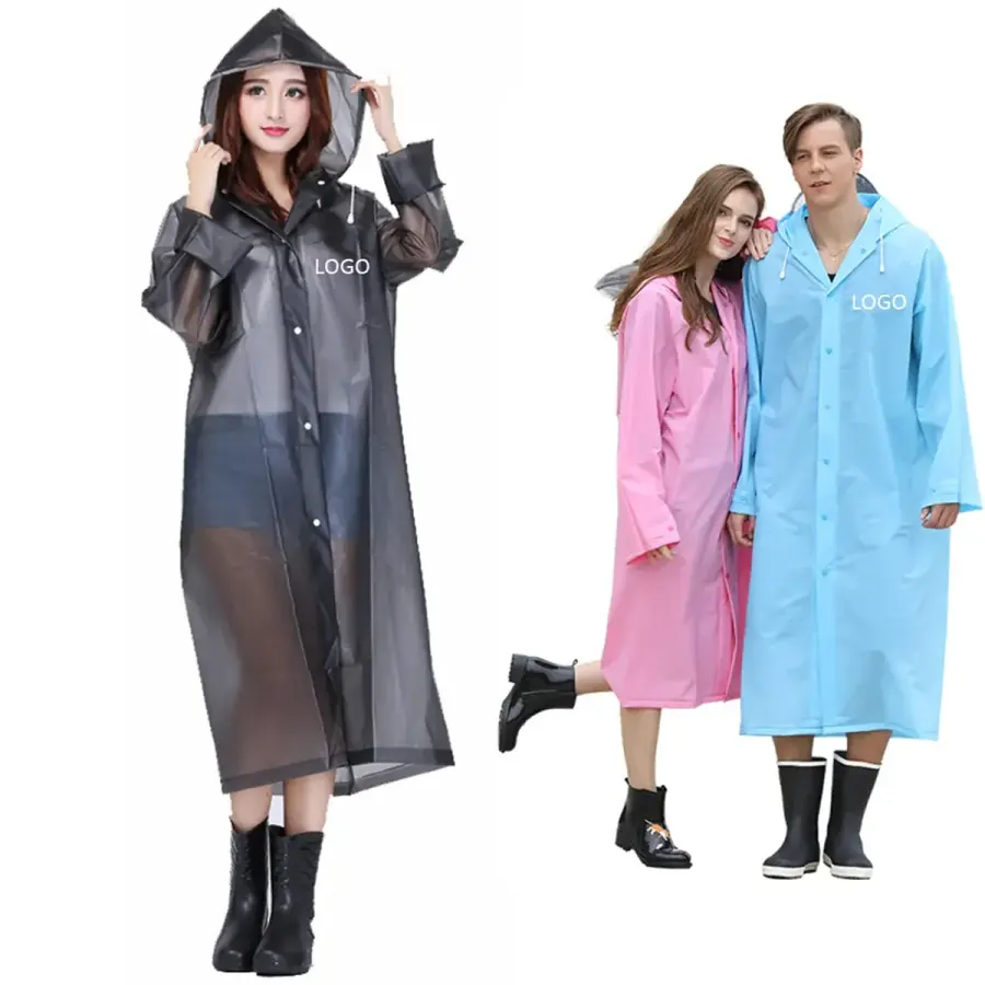 Packable Lightweight Rain Jacket With Hood