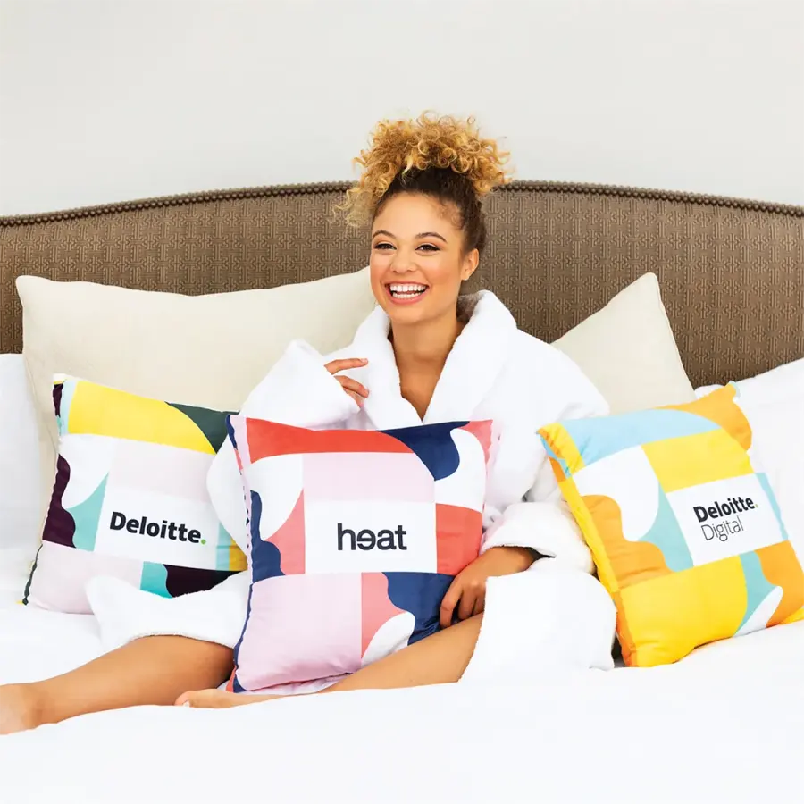 Plus Throw Pillow, 18" x 18" in Multi color