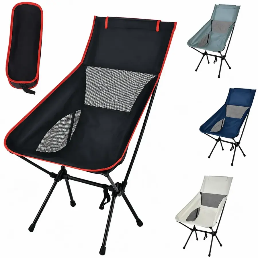 Portable Folding Camping Chair with Pillow