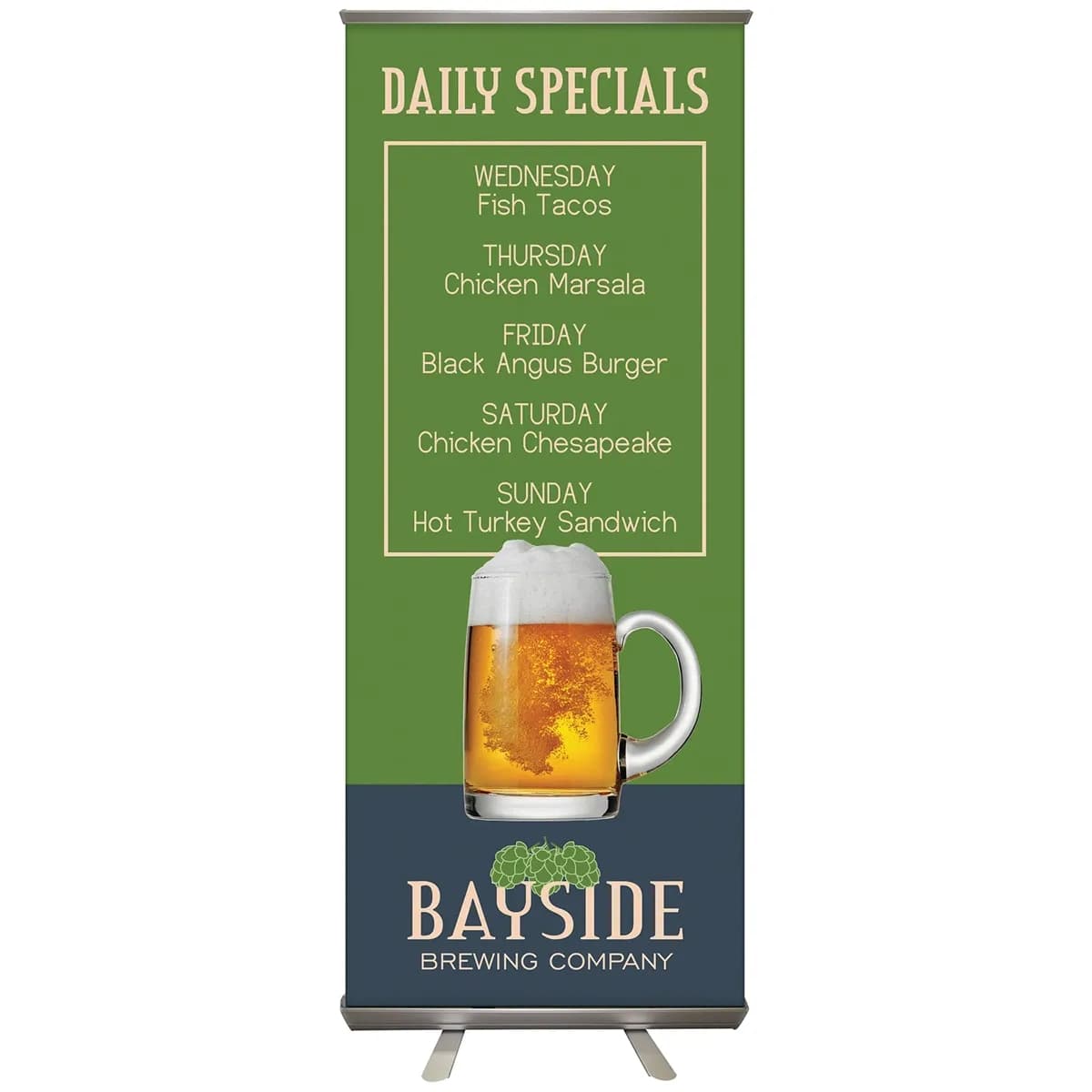 32 by 79 inch Retractable Banner Stand