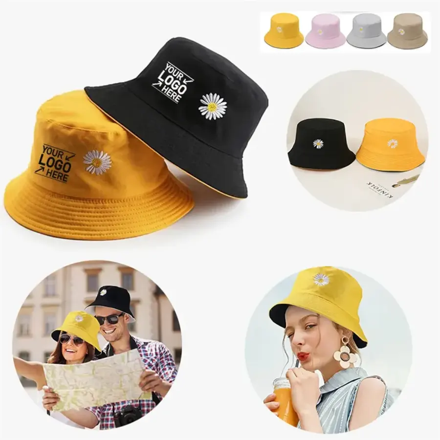 Reversible Cotton Travel Bucket Hat
