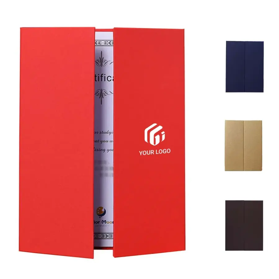 School Office Academic Trifold Durable Certificate Holder